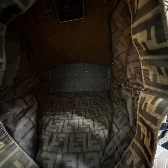 Designer Patterned Tote Bag - Black and Brown - Picture 3 of 16